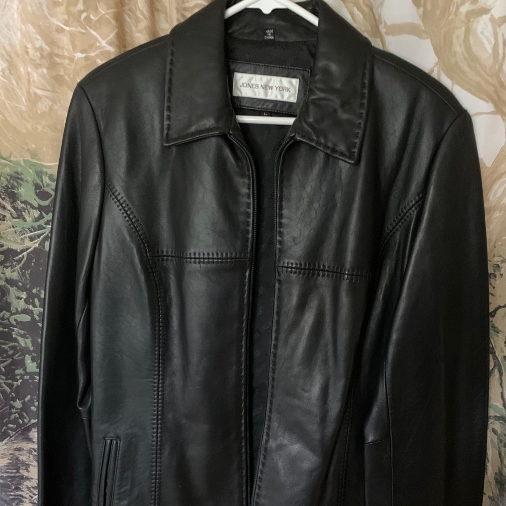 Jones New York leather jacket